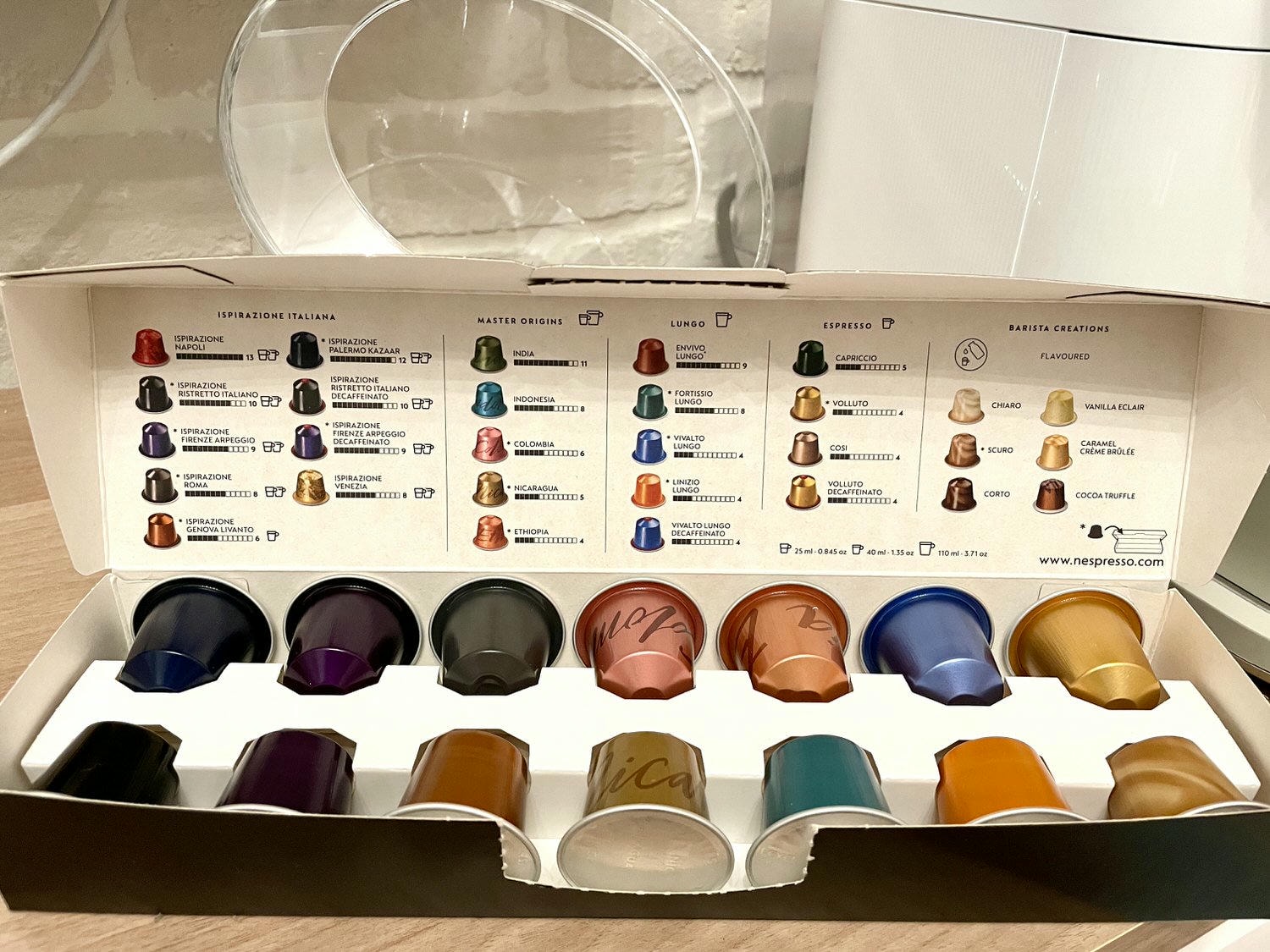 Nespresso五大系列17款咖啡膠囊，品嚐專業豐富的咖啡風味(上)