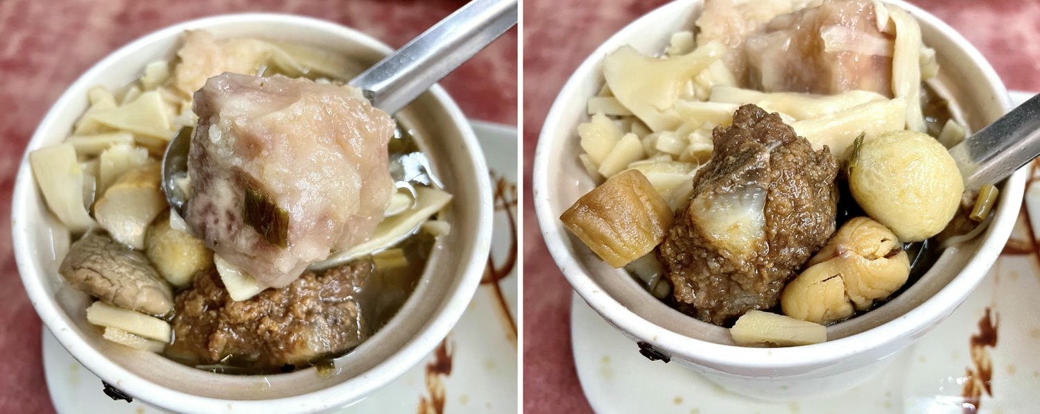 台北美食|華西街夜市排隊美食「蒸好吃佛跳牆排骨酥湯」料多實在的平價美味。 - 第9張圖