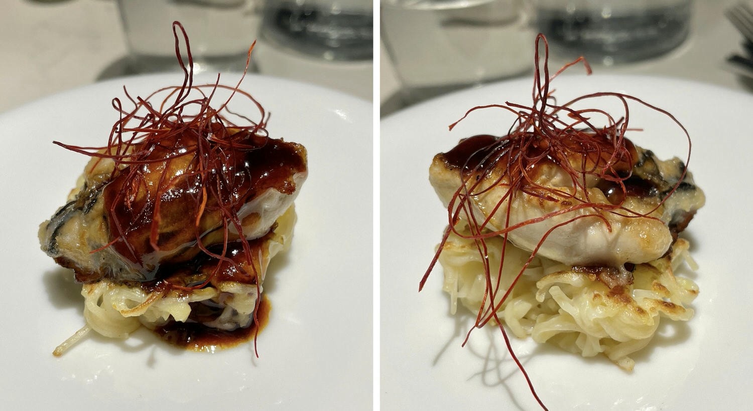 台北美食|無菜單鐵板燒「鐵F.f teppanyaki萬華本店」預約制、高CP值約會餐廳。 - 第13張圖 鐵F.f teppanyaki|鮮蚵&麻油麵線