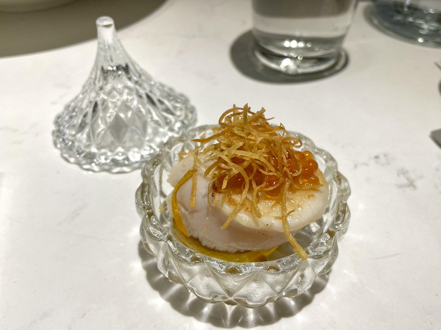 台北美食|無菜單鐵板燒「鐵F.f teppanyaki萬華本店」預約制、高CP值約會餐廳。 - 第9張圖 鐵F.f teppanyaki|干貝