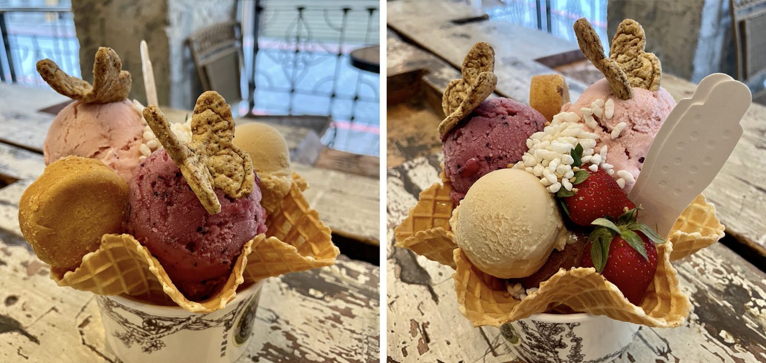 台中美食|宮原眼科可內用的新分店「第四信用合作社」銀行改建人氣排隊冰店。 - 第16張圖