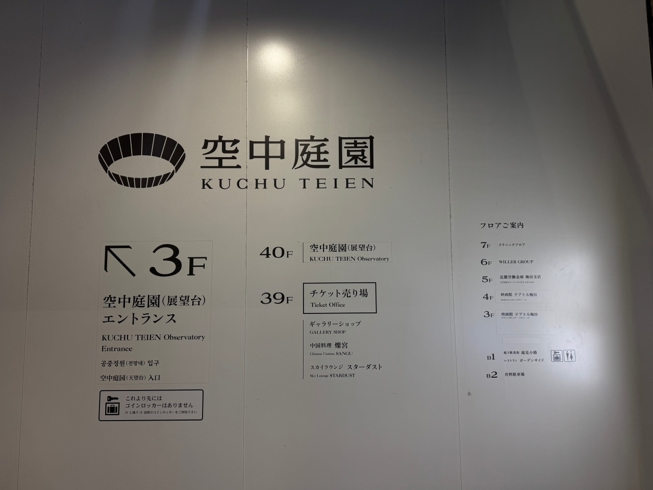 梅田藍天大廈｜空中庭園展望台