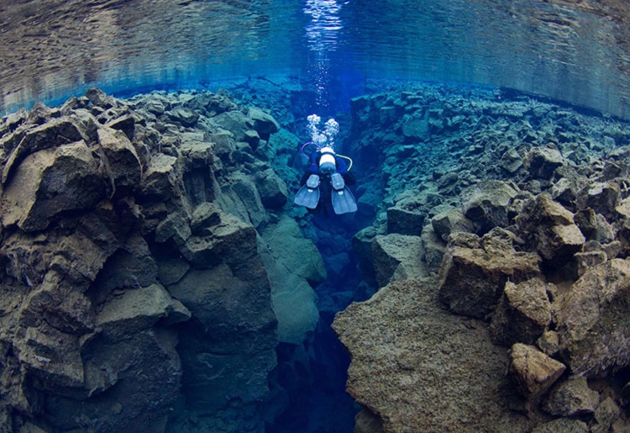 2025冰島一號公路自駕環島旅遊,精選28個必去景點推薦! - 第10張圖 絲浮拉裂縫(Silfra fissure)